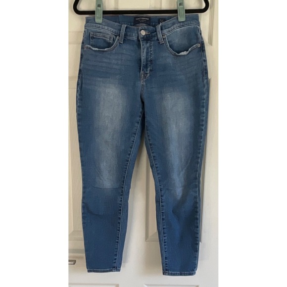 Lucky Brand Denim - Lucky Brand Ava Mid Rise Skinny Ankle Jeans Blue Denim Stretch Women's 10